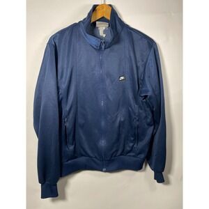 Vintage Nike Track Jacket Full Zip Blue Mens Large Athletic Warm Up Coat‎
